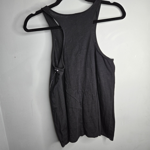 Express Black Embellished Tank Top Studded Rhinestone Sleeveless Small Work - Picture 4 of 4